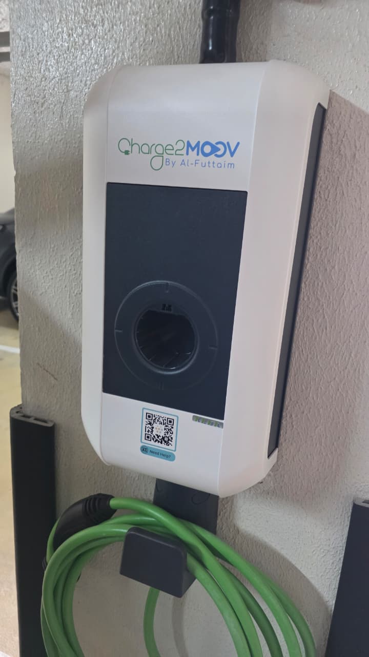 Charge2MOOV EV charger installed at a residential property in Dubai